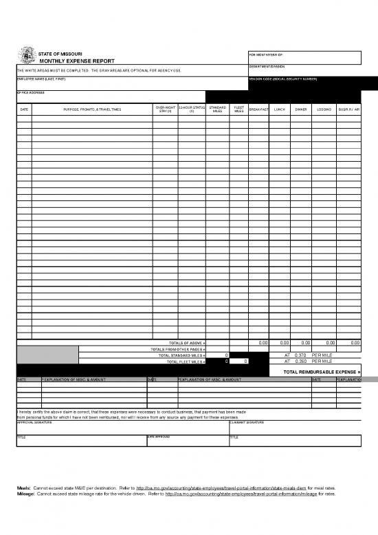 picture Business Expense Spreadsheet 41587 | Expenseform 9 4 14