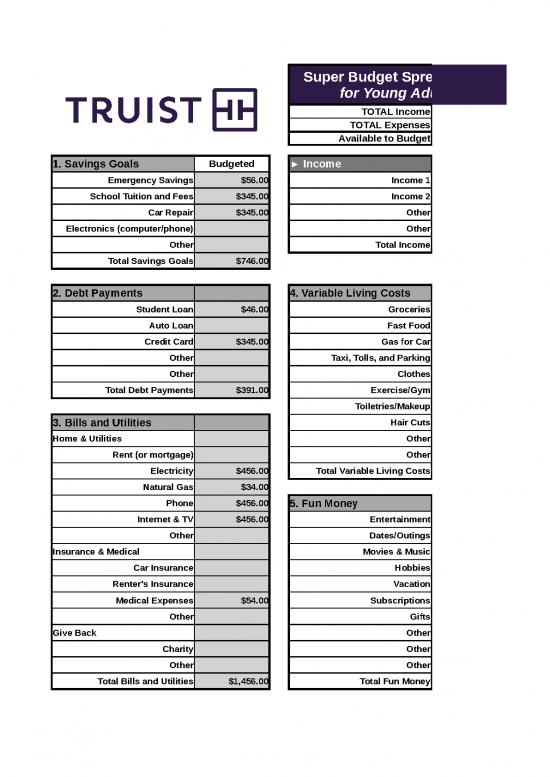 picture1_Spreadsheet For Expenses 41063 | Family Ya Budget Calculator