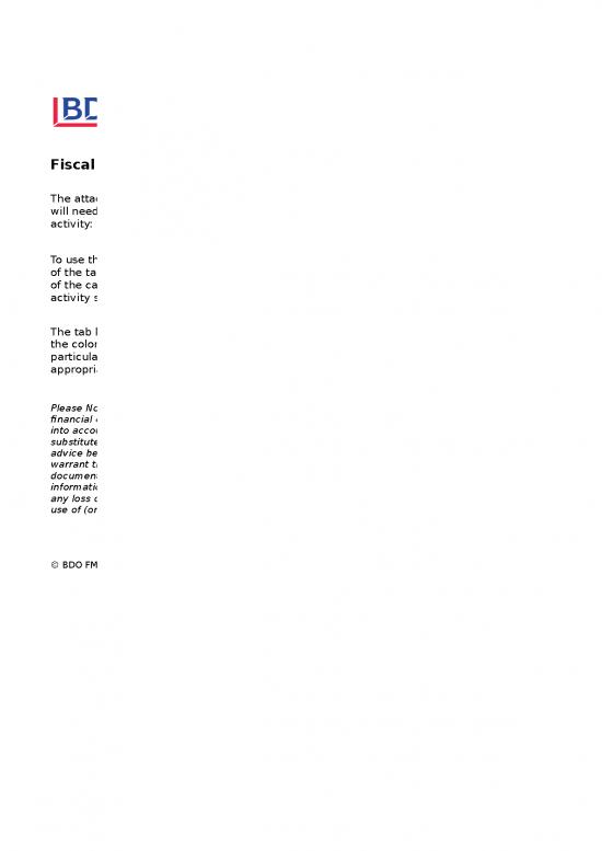 picture Budget Spreadsheet 41571 | Fiscal Management Activities Calendar