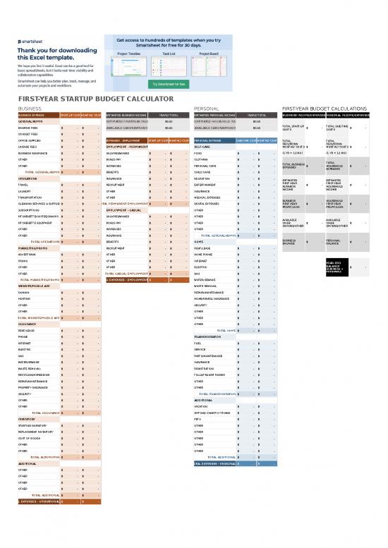 picture Business Expense Spreadsheet 41527 | Ic First Year Startup Budget Calculator 10995