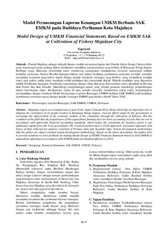 picture Umkm Adalah Pdf 42074 | Iii 9 Supriyati Model Perancangan Laporan Keuangan Umkm