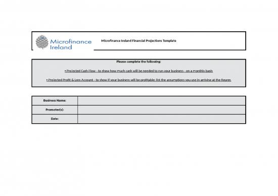 picture Financial Spreadsheet 41450 | Mfi Financial Projections Template
