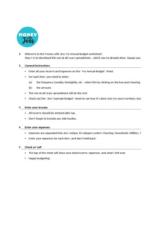 picture1_Spreadsheet For Expenses 40981 | Money With Jess My Annual Budget
