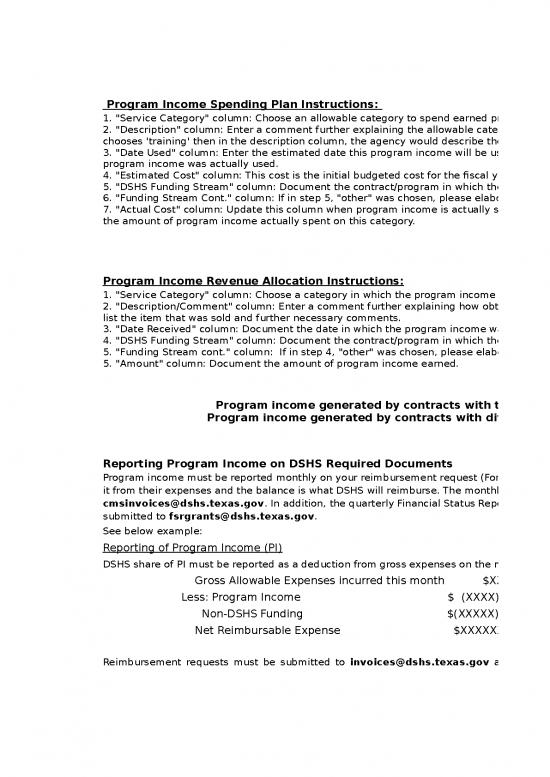 picture1_Cost Sheet Format In Excel 40955 | Program Income Allocation Spending Plan 2020