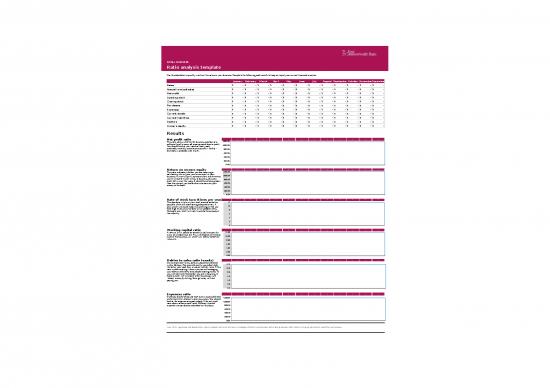 picture Spreadsheet For Expenses 40729 | Ratio Analysis Template