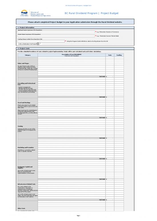 picture Budget List Template 41852 | Ruraldividend Budgetform 6thintake