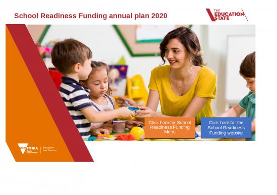 picture Excel Sample Sheet 41555 | School Readiness Funding Annual Plan