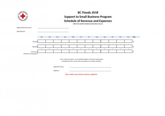 picture Spreadsheet For Expenses 40766 | Ssb Schedule Of Revenue And Expensesbcfl