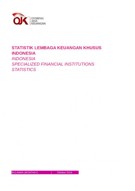 picture_Financial Spreadsheet 40682 | Statistik Lembaga Keuangan Khusus Indonesia   Oktober 2019