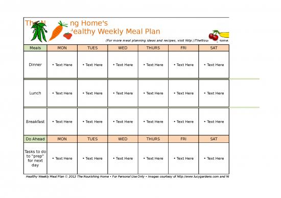 picture_Planning Excel Template 41320 | Tnh Meal Plan Template Excel