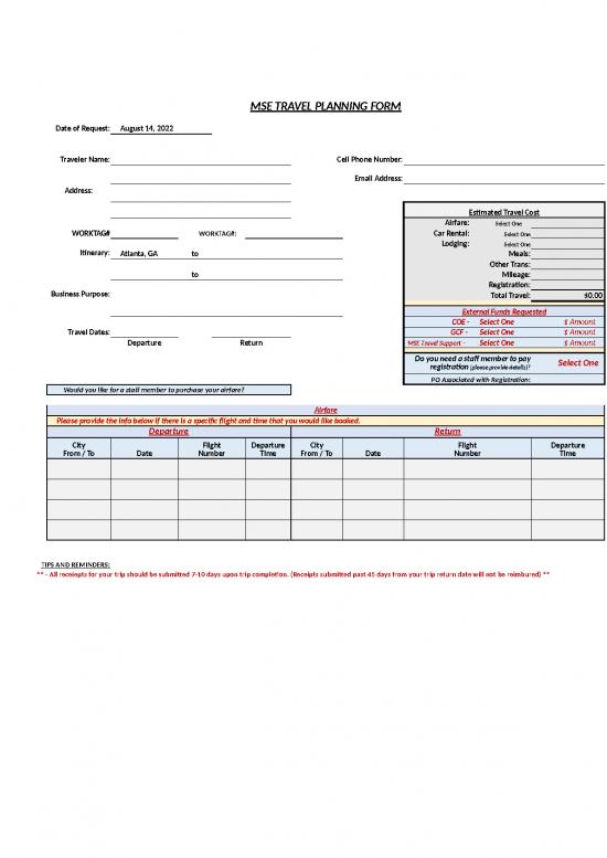 picture1_Cost Sheet Format In Excel 41465 | Travel Planning Form 0