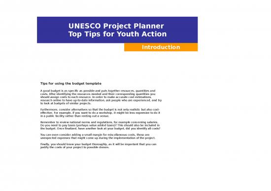 picture Budget Spreadsheet 40843 | Unescoprojectplanner Budgettemplate En