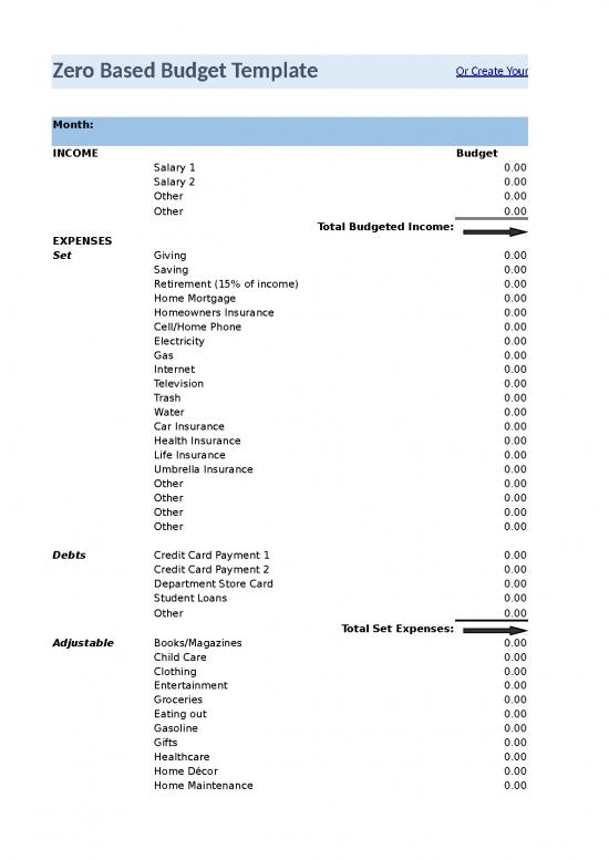 picture1_Spreadsheet For Expenses 41049 | Zero Based Budget Template