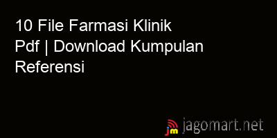 picture1 10 File Farmasi Klinik Pdf | Download Kumpulan Referensi picture 10 File Farmasi Klinik Pdf | Download Kumpulan Referensi