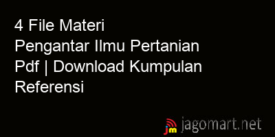 picture 4 File Materi Pengantar Ilmu Pertanian Pdf | Download Kumpulan Referensi