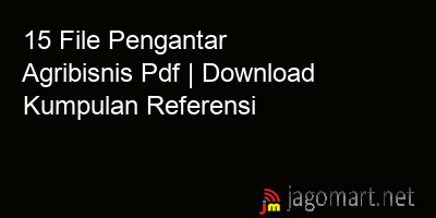 picture 15 File Pengantar Agribisnis Pdf | Download Kumpulan Referensi