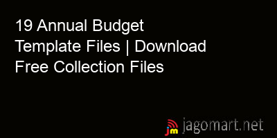 picture 19 Annual Budget Template Files | Download Free Collection Files
