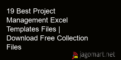 picture 19 Best Project Management Excel Templates Files | Download Free Collection Files