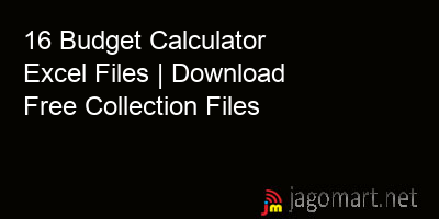 picture 16 Budget Calculator Excel Files | Download Free Collection Files