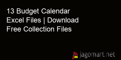 picture 13 Budget Calendar Excel Files | Download Free Collection Files