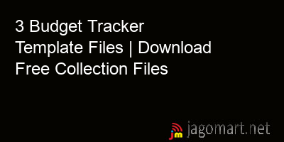 picture 3 Budget Tracker Template Files | Download Free Collection Files