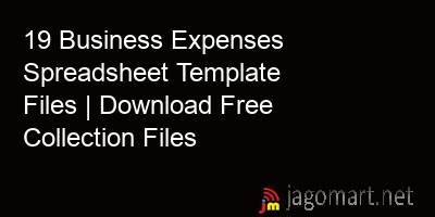 picture 19 Business Expenses Spreadsheet Template Files | Download Free Collection Files