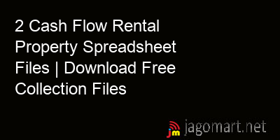 picture 2 Cash Flow Rental Property Spreadsheet Files | Download Free Collection Files