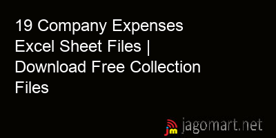 picture 19 Company Expenses Excel Sheet Files | Download Free Collection Files
