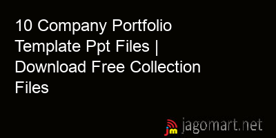picture 10 Company Portfolio Template Ppt Files | Download Free Collection Files