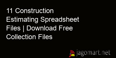 picture 11 Construction Estimating Spreadsheet Files | Download Free Collection Files