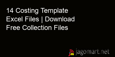 picture 14 Costing Template Excel Files | Download Free Collection Files