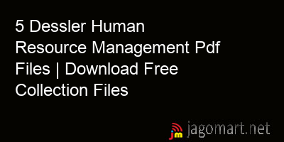 picture 5 Dessler Human Resource Management Pdf Files | Download Free Collection Files