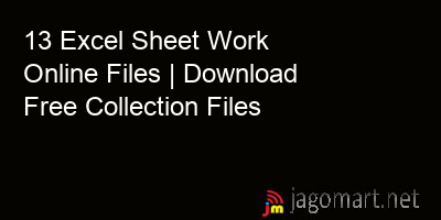 picture 13 Excel Sheet Work Online Files | Download Free Collection Files