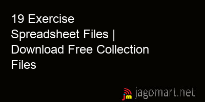 picture 19 Exercise Spreadsheet Files | Download Free Collection Files