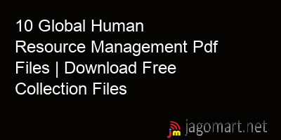 picture 10 Global Human Resource Management Pdf Files | Download Free Collection Files