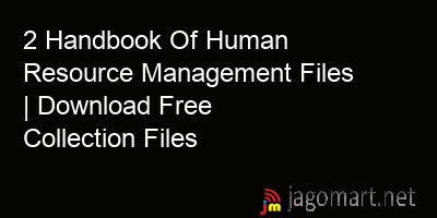 picture 2 Handbook Of Human Resource Management Files | Download Free Collection Files