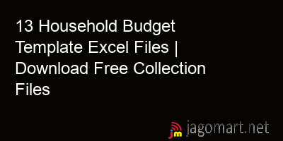 picture 13 Household Budget Template Excel Files | Download Free Collection Files