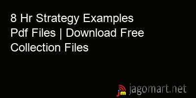 picture 8 Hr Strategy Examples Pdf Files | Download Free Collection Files