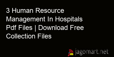 picture 3 Human Resource Management In Hospitals Pdf Files | Download Free Collection Files