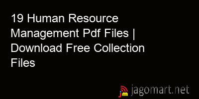 picture 19 Human Resource Management Pdf Files | Download Free Collection Files