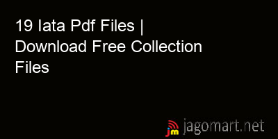 picture 19 Iata Pdf Files | Download Free Collection Files