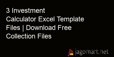 picture 3 Investment Calculator Excel Template Files | Download Free Collection Files