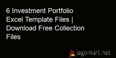 picture 6 Investment Portfolio Excel Template Files | Download Free Collection Files