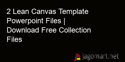 picture 2 Lean Canvas Template Powerpoint Files | Download Free Collection Files