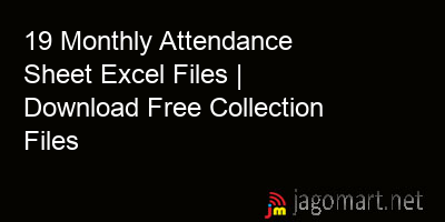 picture 19 Monthly Attendance Sheet Excel Files | Download Free Collection Files