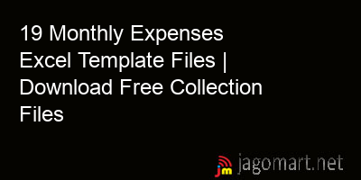 picture 19 Monthly Expenses Excel Template Files | Download Free Collection Files