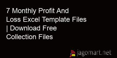 picture 7 Monthly Profit And Loss Excel Template Files | Download Free Collection Files