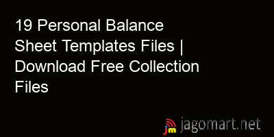 picture 19 Personal Balance Sheet Templates Files | Download Free Collection Files