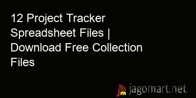 picture 12 Project Tracker Spreadsheet Files | Download Free Collection Files