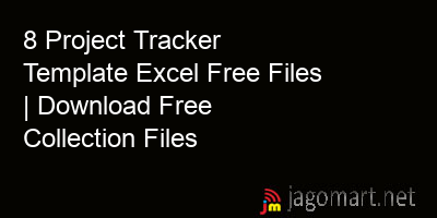 8 Project Tracker Template Excel Free Files | Download Free Collection ...
